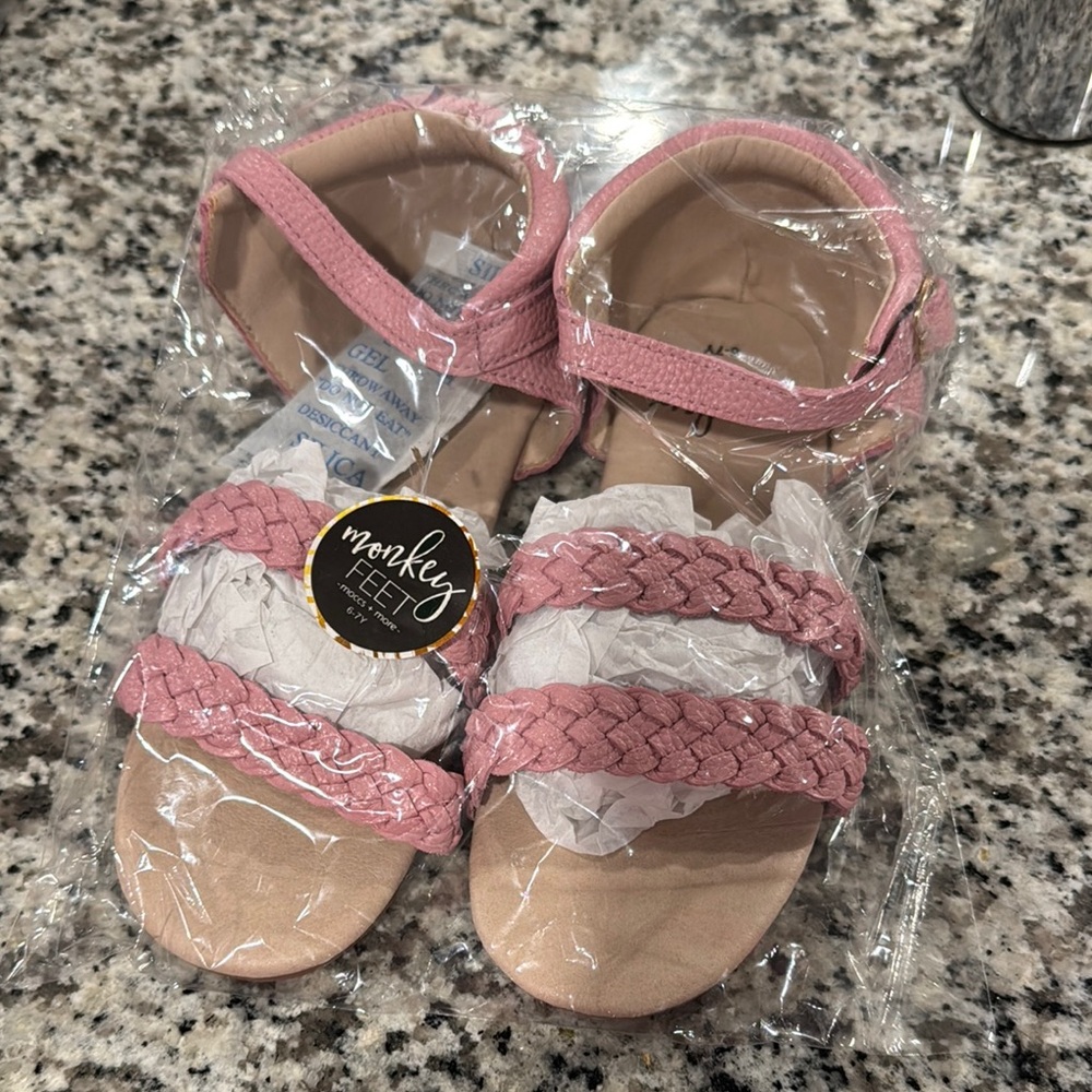 Monkey Feet Pink Kids Sandals